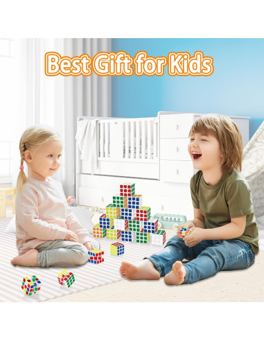 Paquete de 20 Mini Cubos de Rompecabezas Libay 3x3 para Niños