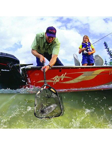 Red de Pesca Flotante PLUSINNO 30 cm Naranja Plegable