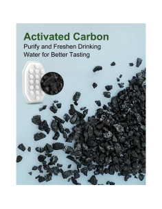 Paquete de 8 Filtros y 8 Esponjas Artiaims para Fuente de Agua Gatos 2