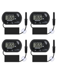 Termómetro Digital para Acuario DWEII 4 Pack LCD -50C a +70C