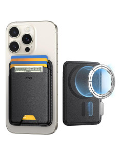 Cartera MagSafe ESR para iPhone 16/15/14/13/12, 5 Tarjetas, RFID, Negro