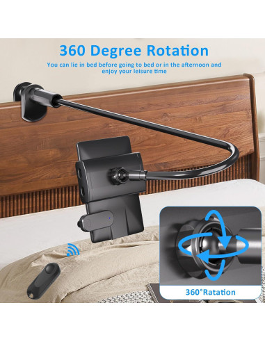 Soporte de Cuello de Ganso para Tableta Kefotic K2 con Control Remoto