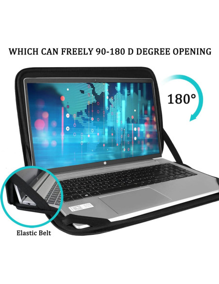 Funda para Laptop 15.6" BOOEUDI Negra, Protectora y Ligera Funda para Laptop 15.6" BOOEUDI Negra, Protectora y Ligera