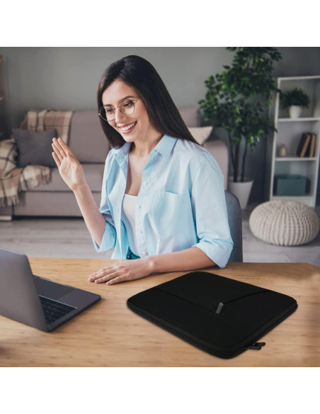 Funda para Laptop 15.6" BOOEUDI Negra, Protectora y Ligera Funda para Laptop 15.6" BOOEUDI Negra, Protectora y Ligera