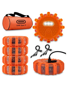 Flares LED Ecoangel 6 Pack USB-C Recargables 1000mAh