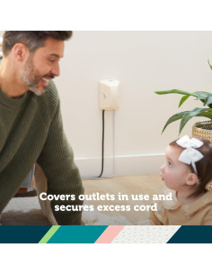 Cubierta de Enchufe Safety 1st con Acortador de Cable Infantil 2