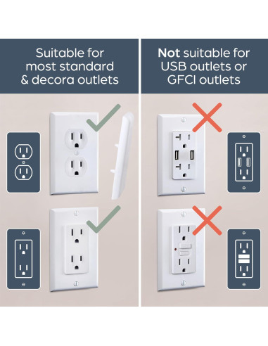 Cubierta de Enchufe Pintable Dreambaby - Seguridad Infantil (Paquete de 4)