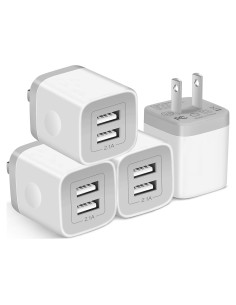 Cargador de Pared USB Doble 2.1A X-EDITION Paquete de 4