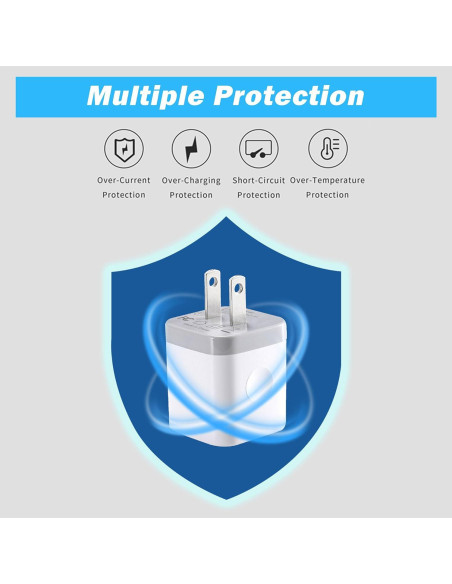 Cargador de Pared USB Doble 2.1A X-EDITION Paquete de 4