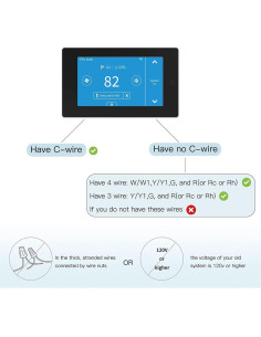 Termostato Inteligente WiFi MoesGo Programable con Sensor 2