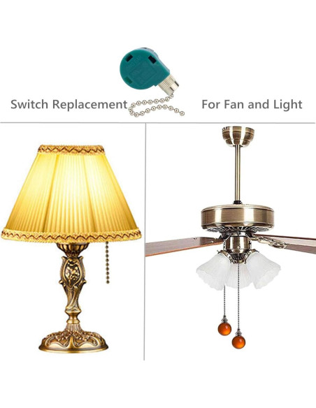 Interruptor de Ventilador de Techo 3 Velocidades DAYONE ZE-268S6 Interruptor de Ventilador de Techo 3 Velocidades DAYONE ZE-268S6