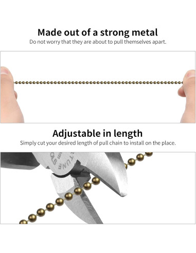 Cadena de Tirar SmoTecQ 304.8 cm Bronce con 12 Conectores