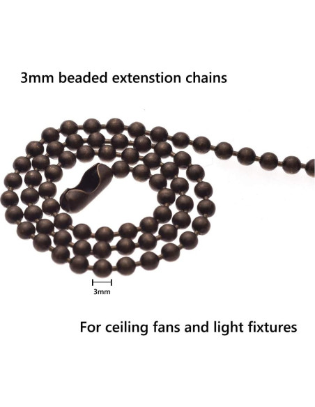 Cadena de Tirar SmoTecQ 304.8 cm Bronce con 12 Conectores