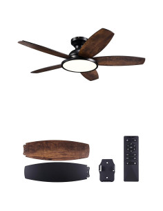 Ventilador de Techo VONLUCE 106.68 cm con Luz LED y Control Remoto