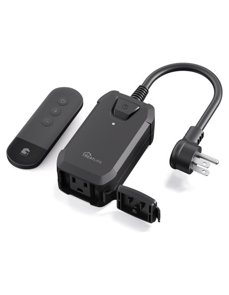 Enchufe Regulador Inalámbrico TREATLIFE IP44 400W Control Remoto