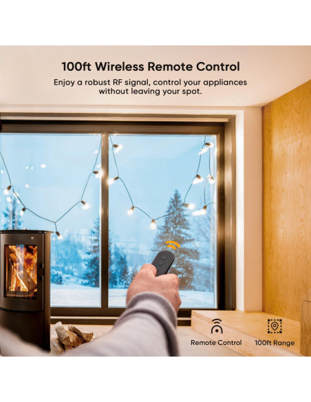 Enchufe Regulador Inalámbrico TREATLIFE IP44 400W Control Remoto