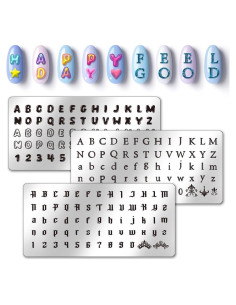 Placas de Estampado de Uñas PH PandaHall - 3 Estilos