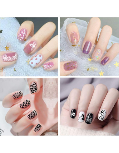 Conjunto de Estampado de Uñas Biutee 12 Placas + Estampador