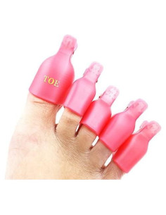 KADS Kit de Clips para Quitar Esmalte de Uñas de Gel - 10 Piezas