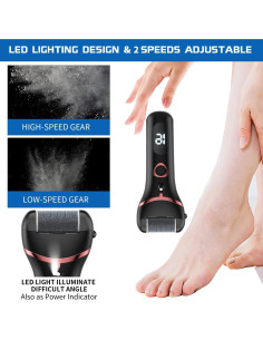 Removedor de Callos Eléctrico Geopu, Kit Pedicura 3 Rodillos 2