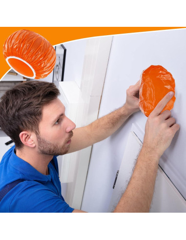 Cubiertas de Detector de Humo Tessco 12 Piezas Naranjas