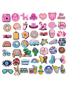 Paquete de 50 Charms para Zapatos JXMADUK - Accesorios Coloridos