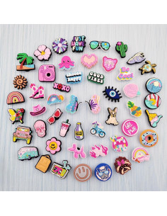 Paquete de 50 Charms para Zapatos JXMADUK - Accesorios Coloridos 2