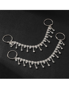 24 Encantos Brillantes para Zapatos Plata - Joyería Decorativa 2