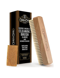 Kit de Cuidado y Limpieza Cepillo Jabalí y Borrador 19.1cm