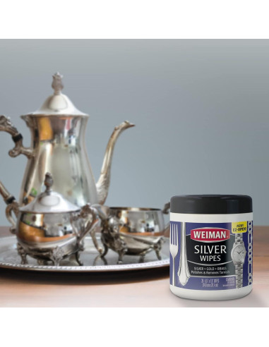 Toallitas Limpiadoras Weiman para Joyas - 20 Unidades - Plata, Oro, Cobre