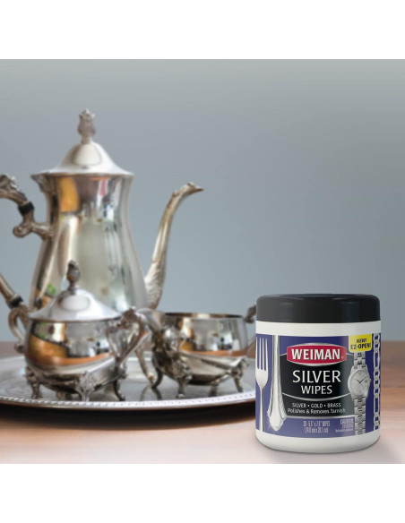 Toallitas Limpiadoras Weiman para Joyas - 20 Unidades - Plata, Oro, Cobre