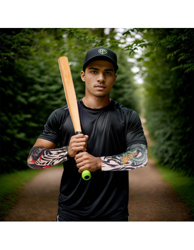 HOVEOX 18 Mangas de Tatuaje Temporales Unisex - Estilos Aleatorios