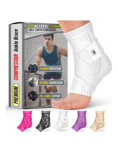 Faja para Tobillo BLITZU Mediana Compresión Alivio Dolor