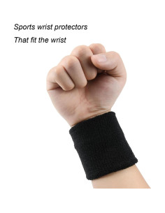 Paquete de 6 Muñequera Deportiva Genérico Algodón Transpirable 2