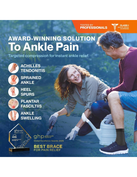 Faja de Compresión para Tobillo Modvel - Soporte Esguince y Dolor