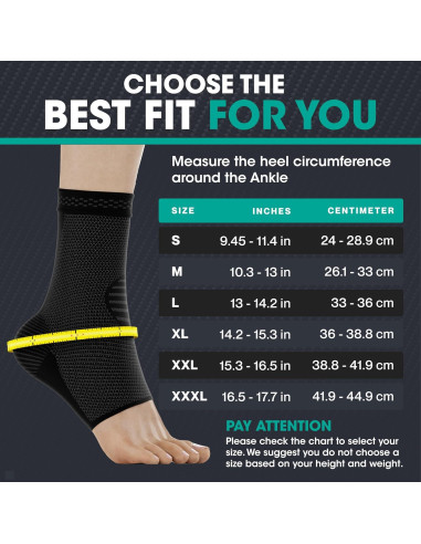 Faja de Compresión para Tobillo Modvel - Soporte Esguince y Dolor