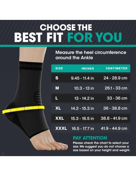 Faja de Compresión para Tobillo Modvel - Soporte Esguince y Dolor