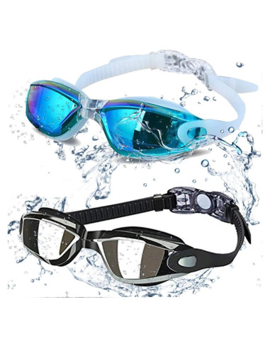 Gafas de natación ALLPAIPAI Sg02 - Paquete de 2, antiempañantes