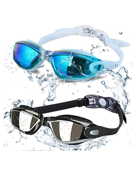 Gafas de natación ALLPAIPAI Sg02 - Paquete de 2, antiempañantes