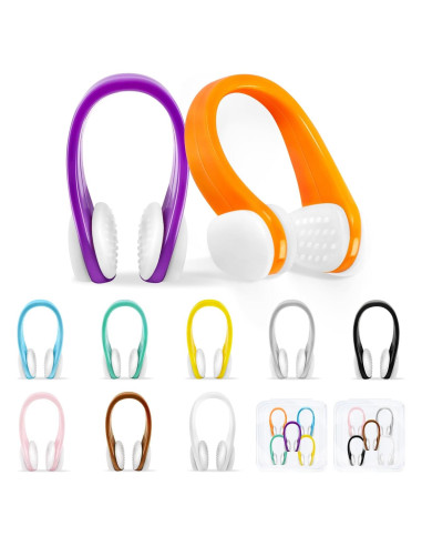 Clip de Nariz para Nadar STSAIL - 10 Paquetes Silicona Multicolor