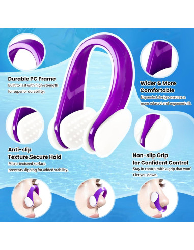 Clip de Nariz para Nadar STSAIL - 10 Paquetes Silicona Multicolor