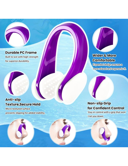 Clip de Nariz para Nadar STSAIL - 10 Paquetes Silicona Multicolor