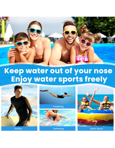 Clip de Nariz para Nadar STSAIL - 10 Paquetes Silicona Multicolor