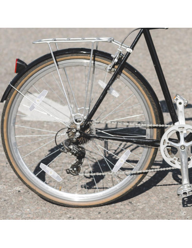 4 Reflectores de Rueda de Bicicleta BOHUIZ Blancos ABS