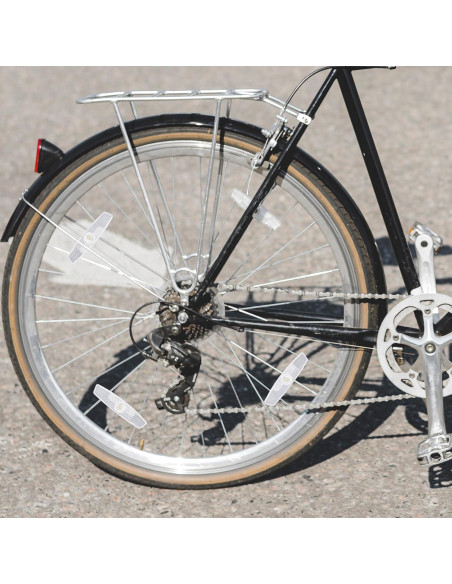 4 Reflectores de Rueda de Bicicleta BOHUIZ Blancos ABS