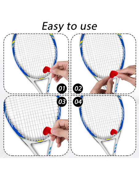 Amortiguadores de Choque KALIONE para Raqueta de Tenis - 4 Piezas