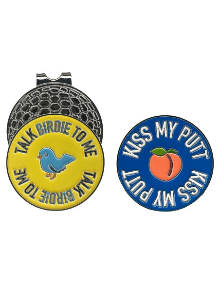 Set de Marcadores de Bola de Golf Koku Sports con Clip para Sombrero