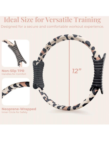 Anillo de Pilates Activery 30.48 cm Estampado Leopardo