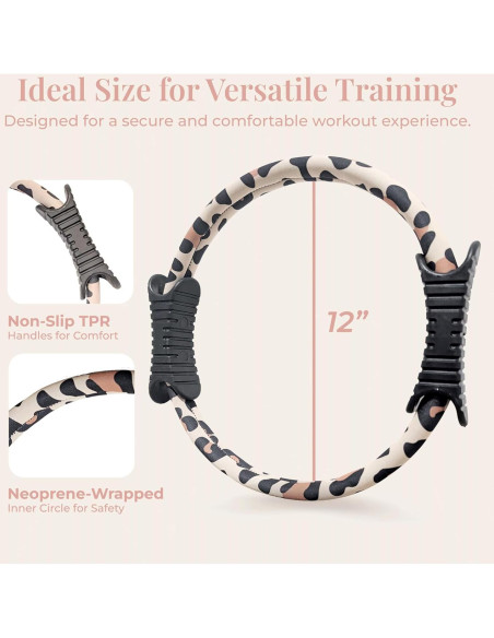 Anillo de Pilates Activery 30.48 cm Estampado Leopardo