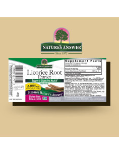 Extracto de Regaliz Orgánico Nature's Answer 2000mg 30g 2